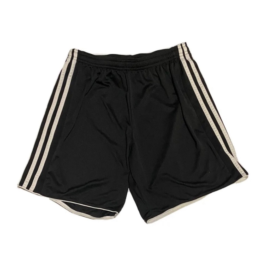 Adidas mens shorts size m 3 stripped logo climacool inner drawstring side pocket